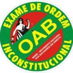 Pelo fim da exigência de aprovação em exame da OAB que cria uma obrigação absurda que não é prevista em outras carreiras. Junte-se nessa luta!!!