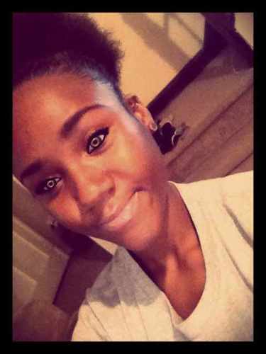 beautiful black girl who's trying to make it in this world.