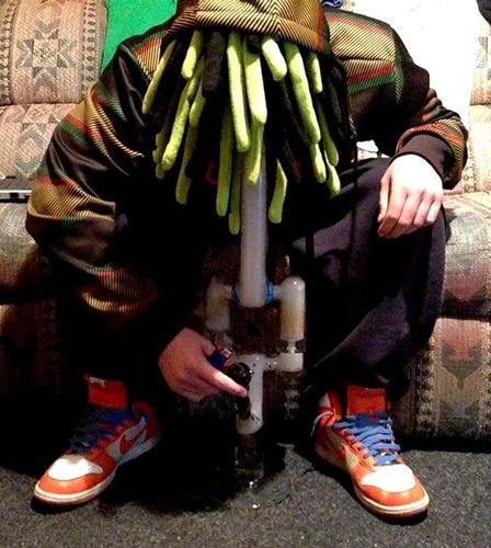 Doobies bongs and gas masks since the womb