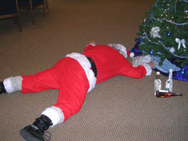 Fullfilling every kids dream delivering prezzies an eatn milk an cookies!