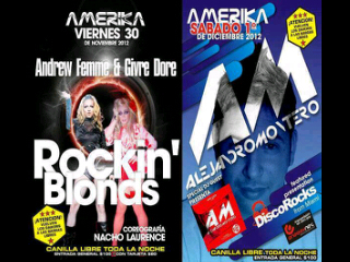 Amerika Disco - Gascon 1040 - Almagro - Bs.AsViernes A Domingos & Vísperas de Feriados.Desde las 00.00hs a 07.00hsAM.