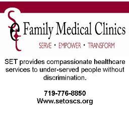 SET Family Medical Clinics is a low or no cost medical clinic providing basic medical services to the uninsured in the Pikes Peak Region. http://t.co/4xIhMidy