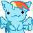 Pony que trolea a la gente por diversión. My little pony al poder (?) Suelto arcoiris por donde paso, Nyan Cat es mi primo. ¿Te lo crees?