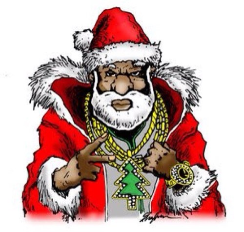 Who needs a slay , i roll up in my Mustange #ThugLifeChooseSanta