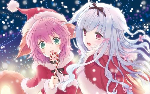 [Juliet is the green eyed, short, paranoia, 14 year old white haired one. Alice is the pink eyes, cute 4 year old ginger] both: friends pls were sisters