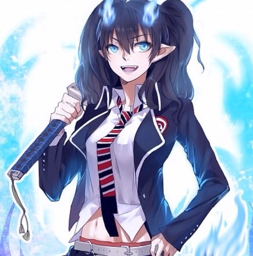 Hey! You know what? I'm going to be the greatest exorcist ever and able to kick Satan's ass! But right now I'll just keep moving forward!~ Human/Demon~ //+18//