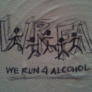 Drinkers with a running problem.