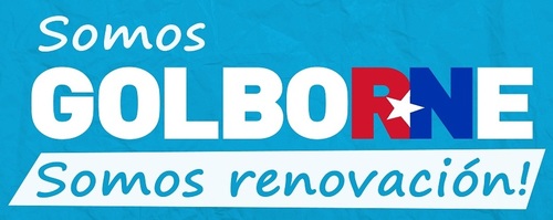 Adherentes y militantes de RN en apoyo a Laurence Golborne