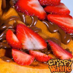 Mezcla 100% casera es el secreto de un Waffle crujiente y dorado por fuera, suave y esponjoso por dentro y con un aroma q enamora. Instagram : CrispyWaffleVe
