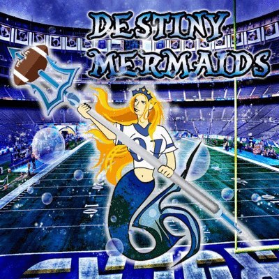 Equipo femenino de flag football
vivimos para jugar jugamos para vivir y vivimos para ganar  go mermaids