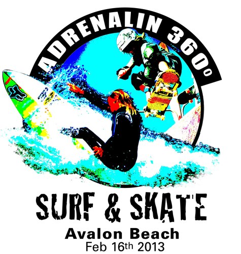 The ADRENALIN 360 Surf & Skate Comp, one day of fun, Surf, Skate and mayhem, will take place at Avalon Beach on Sat Feb 16th 2013!