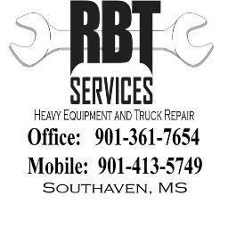 Heavy equipment and diesel truck repair and service. RBT Services is a small, family owned company.
