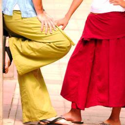 Pantalones y Faldas Thai - Thai Fisherman Pants
Unisex, corte original, telas 100% algodón.