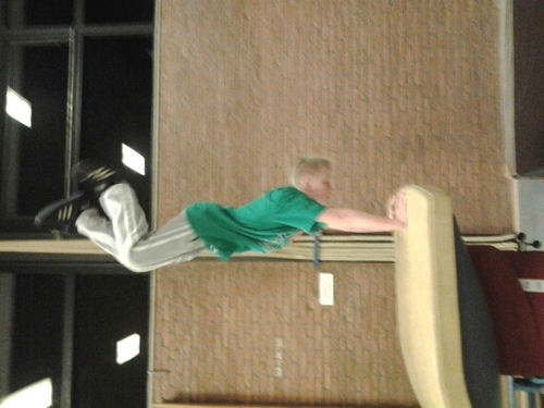 Ik doe ook aan freerunning net als patrick mijn mattie