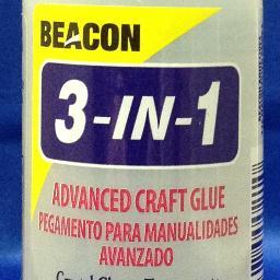 3-in-1 Advanced Craft glue made by Beacon Adhesives and sold in the UK & Europe by Creative Products . 3-in-1 Dries crystal clear, fast grab and fast dry.