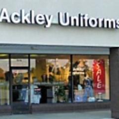 Ackley Uniforms, founded in 1933, is a real uniform company, not just a website. We sell brand name medical uniforms, nurses scrubs, labwear and work apparel