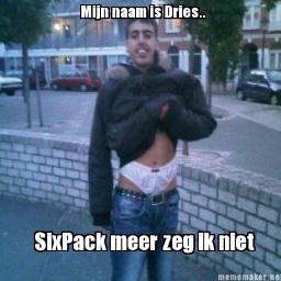 UglyDries's profile picture. Ik ben nu dries, morgen ben ik nog steeds dries.. en overmorgen ben ik ook dries. en die dag daarna nog steeds dries.