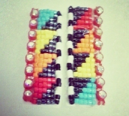 Creating contemporary Powwow Styles beadwork for sale. Follow on Instagram @thewomanbeader for your up to minute beadwork