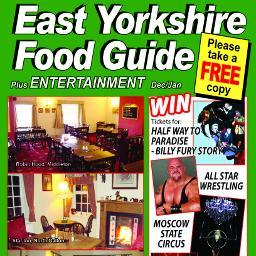 A guide to food outlets in East Yorkshire in our free bi-monthly food guide. Also accept general advertising. Contact us if interested in advertising VAT free.