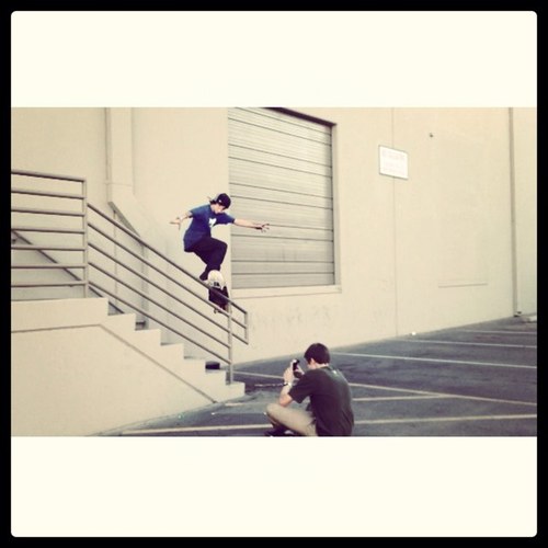 Im a skaterboarder having fun and doing what i love!