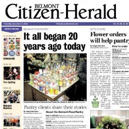 The Belmont Citizen-Herald and http://t.co/ithiRWB7 are the weekly newspaper and daily Web site for Belmont, MA.