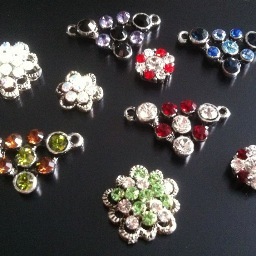 Vlindersteengoed voetsieraden ~ enkelbandjes, teenringen en barefootsandels met Swarovski kristal