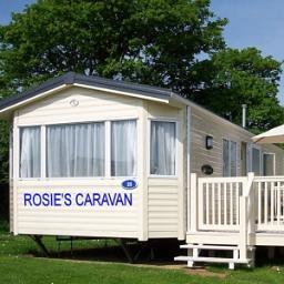 Rosie's Caravan at Looe Bay Holiday Park is a popular Dog Friendly caravan with a large lockable balcony. In a quiet part of the site with wildlife all around.