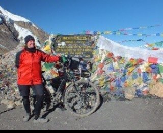 Edinburgh based ex-career girl cycles the globe. Living the dream. . Raising funds for Homeless World Cup