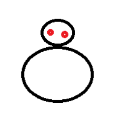 雪だるまの残骸