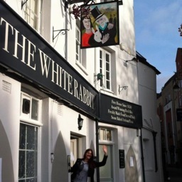 Best Pizza and Beer joint in OXFORD. Follow the white rabbit...