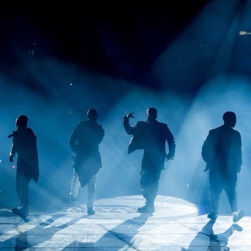those four boys in red, yellow, blue and green who performed for the queen.