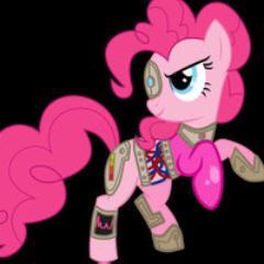 The robotic replica of Pinkie Pie. *beep* (RP, OC account)