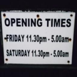 Wigan's premier nightspot, long closed but not forgotten dingy abbatoir. Ola's got the tunes on & the cans are warm. Sorry, members only, you are not coming in!