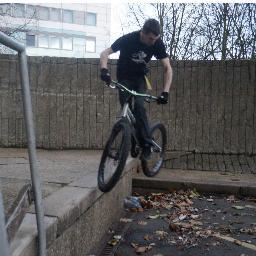 i do trials and i hurt myself, i love what i do and i work at Halfords Bedford
