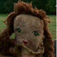Hello, im Sophia's dolly. I was left in the woods to rot by a worried girl called  Sophia found by Daryl. How marvelous...