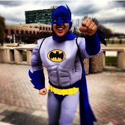 York University Village's Personal Batman. Adam West Stylin Forever.