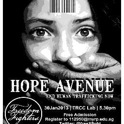 Freedom Fighters presents: Hope Avenue. Happening on the 30.01. 2013. BE IN THE KNOW, HELP RAISE AWARENESS.