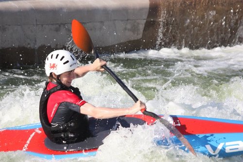 kayak slalom athlete in the welsh squad.
Also part time playboater!