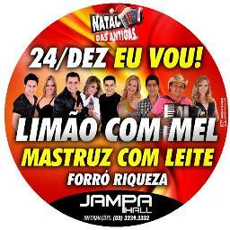 24/DEZ || @JampaHall || @LCMoficial + @MastruzcLeite + @ForroRiquesa || Informações: (83) 3239.3332 - 8866.4511 || É mais uma da Planeta Promoções!