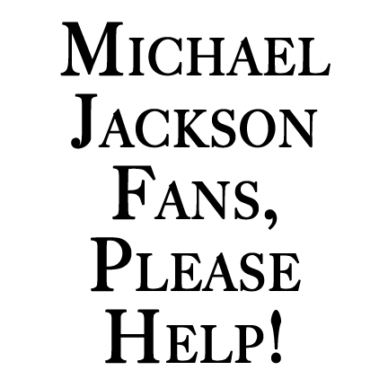 I am helping to get 250,000 Michael Jackson fans together to convince David Ilan, a major artist,  to create an interactive portrait of Michael Jackson.