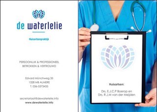 HapdeWaterlelie's profile picture. Persoonlijk & Professioneel. Betrokken & Vertrouwd Huisartsenzorg op maat .Opleidingsinstituut SBOH & Calibris