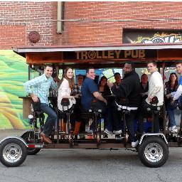 Pedal powered pubcrawls for up to 14 people at a time. Pedal on!  Now open in Raleigh, Durham, Charlotte, Winston-Salem and Wilmington.