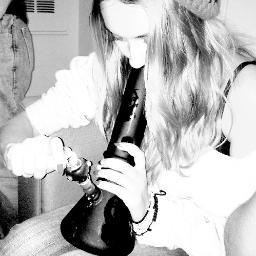 Just a girl, high and horny.