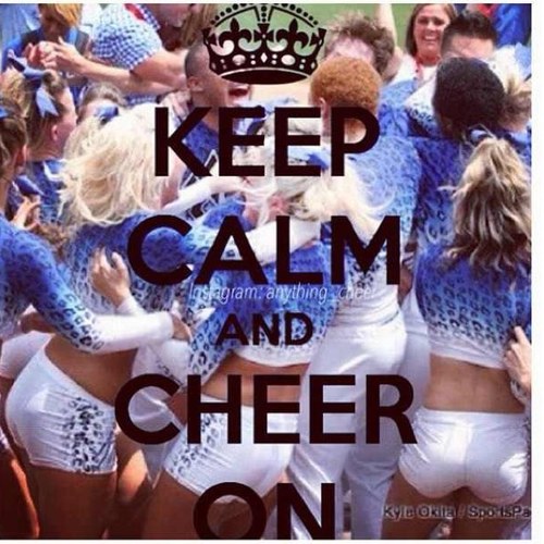 So cheer is pretty much my life:) I cheer for an all star team, high school cheer, and school compitition cheer!