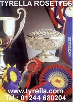Quality and Service are Paramount. Tyrella Rosettes, won the World over. Contact us for fast friendly service providing fantastic value and attention to detail