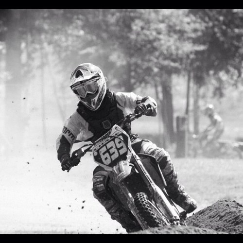 Motocross racer/BMX racer/rider.