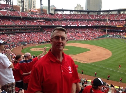 College athletics media relations for 30 years...love competition, St. Louis Cardinals, travel, music, fine dining and a big glass of red!