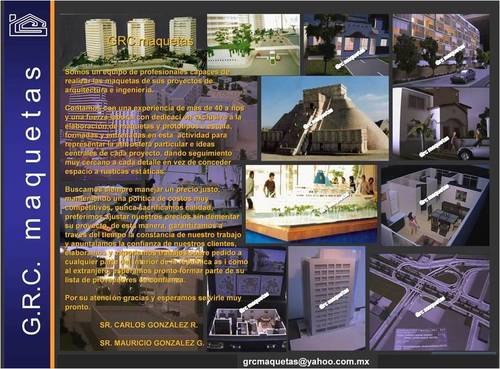 SOMOS UN TALLER EN DONDE ELABORAMOS CUALQUIER TIPO DE MAQUETA, PROYECTOS A  ESCALA Y MODELISMO, VENTA DE MATERIALES Y PRODUCTOS S/PEDIDO