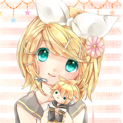 仲良くしてね？お兄ちゃん＞ワ＜♪　アイコンははちみつさんに描いてもらったよー♪