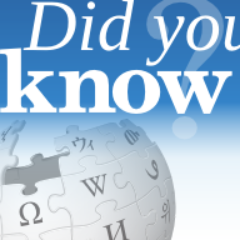 Did you know that #Wikipedia collects interesting facts from recent articles? / Text is under CC BY-SA 3.0 - check out the page history for credits!